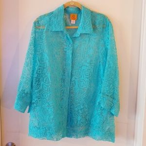 Ruby Rd Woman 3/4 Sleeve Blouse